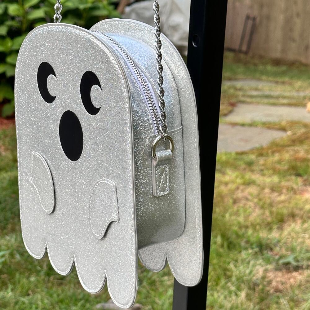 Mad Engine 2023 Silver Glitter Ghost Crossbody Pu… - image 4